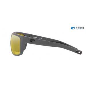 Costa Broadbill Matte Gray frame Sunrise Silver lens Sunglasses