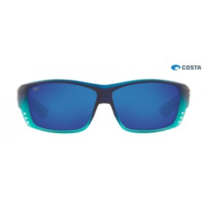 Costa Cat Cay Matte Caribbean Fade frame Blue lens Sunglasses