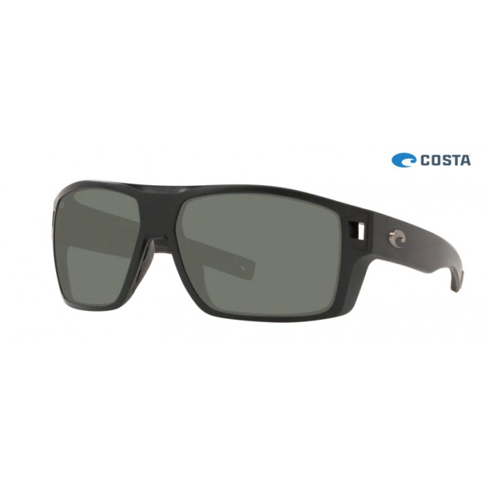 Costa Diego Matte Black frame Gray lens Sunglasses