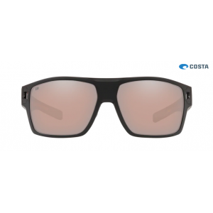 Costa Freedom Series Diego Matte Usa Black frame Copper Silver lens Sunglasses