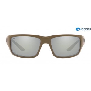 Costa Fantail Matte Moss frame Gray Silver lens Sunglasses