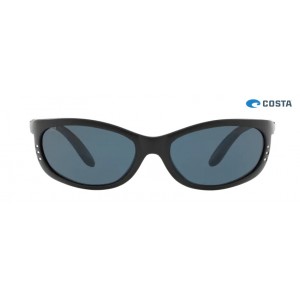 Costa Fathom Matte Black frame Grey lens Sunglasses