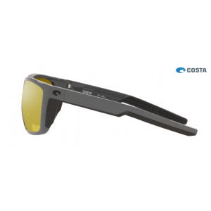 Costa Ferg Matte Gray frame Sunrise Silver lens Sunglasses