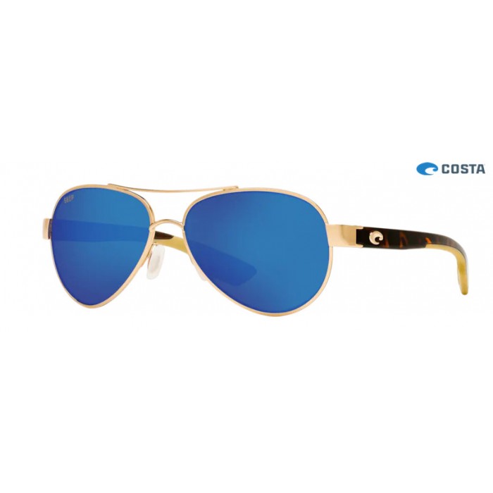 Costa Loreto Rose Gold frame Blue lens Sunglasses