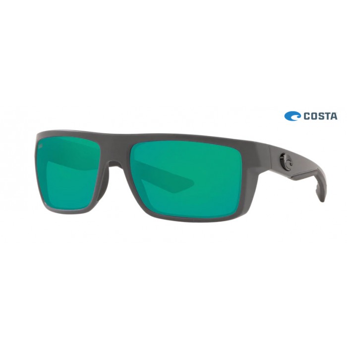 Costa Motu Matte Gray frame Green lens Sunglasses