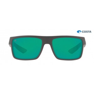 Costa Motu Matte Gray frame Green lens Sunglasses