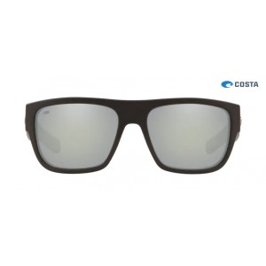Costa Sampan Matte Black frame Grey Silver lens Sunglasses