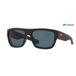 Costa Sampan Matte Black Ultra frame Grey lens Sunglasses