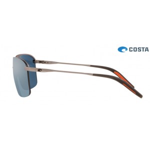 Costa Skimmer Matte Silver frame Gray Silver lens Sunglasses