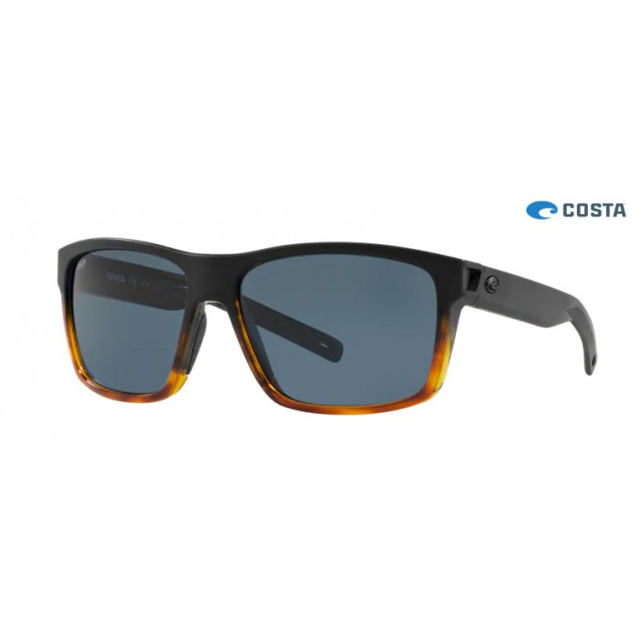 Costa Slack Tide Black/Shiny Tort frame Grey lens Sunglasses