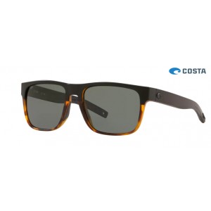 Costa Spearo Black/Shiny Tort frame Grey lens Sunglasses