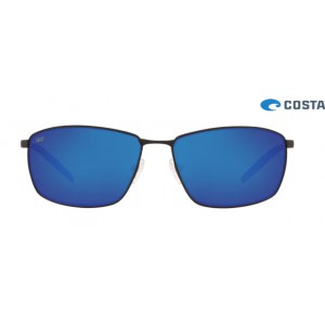 Costa Turret Matte Black frame Blue lens Sunglasses