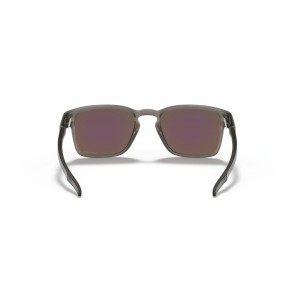 Oakley Latch Square Low Bridge Fit Matte Grey Ink Frame Prizm Sapphire Lens Sunglasses