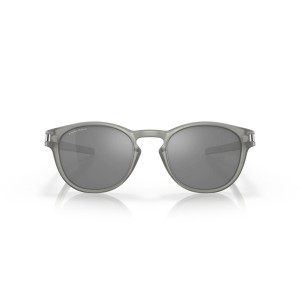 Oakley Latch Low Bridge Fit High Resolution Collection Matte Grey Ink Frame Prizm Black Lens Sunglasses