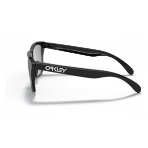 Oakley Frogskins Polished Black Frame Grey Lens Sunglasses