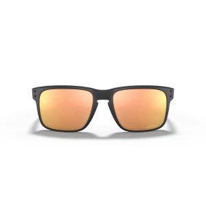 Oakley Holbrook Low Bridge Fit Matte Black Frame Prizm Rose Gold Lens Sunglasses