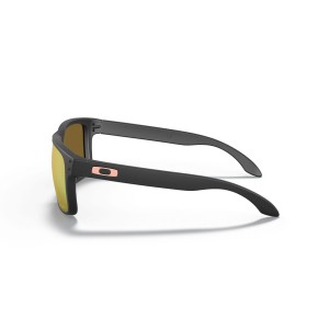 Oakley Holbrook Low Bridge Fit Matte Black Frame Prizm Rose Gold Lens Sunglasses