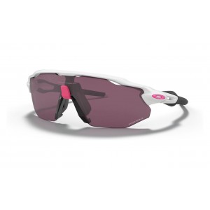 Oakley Radar Ev Advancer Polished White Frame Prizm Road Black Lens Sunglasses