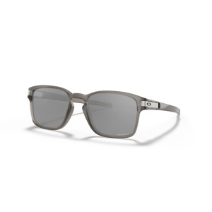 Oakley Latch Square Low Bridge Fit Matte Grey Ink Frame Prizm Black Lens Sunglasses