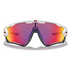 Oakley Jawbreaker Polished White Frame Prizm Road Lens Sunglasses
