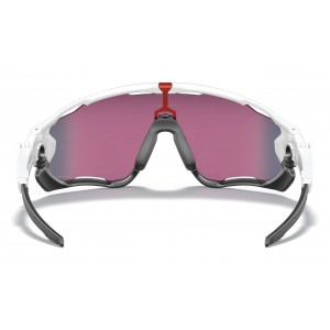 Oakley Jawbreaker Polished White Frame Prizm Road Lens Sunglasses