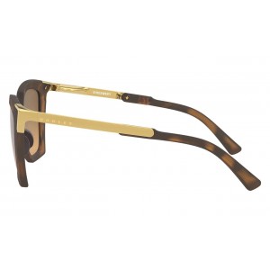 Oakley Side Swept Matte Brown Tortoise Frame Brown Gradient Polarized Lens Sunglasses