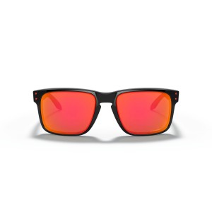 Oakley Holbrook Low Bridge Fit Polished Black Frame Prizm Ruby Lens Sunglasses