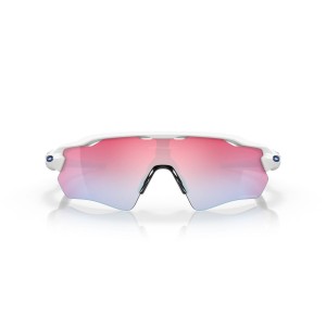 Oakley Radar Ev Path Polished White Frame Prizm Snow Sapphire Fire Lens Sunglasses
