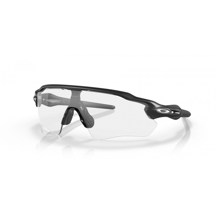 Oakley Radar Ev Path Steel Frame Clear To Black Iridium Photochromic Lens Sunglasses
