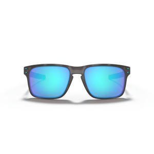 Oakley Holbrook Mix Low Bridge Fit Matte Black Tortoise Frame Prizm Sapphire Polarized Lens Sunglasses