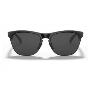 Oakley Frogskins Lite Matte Black Frame Grey Lens Sunglasses