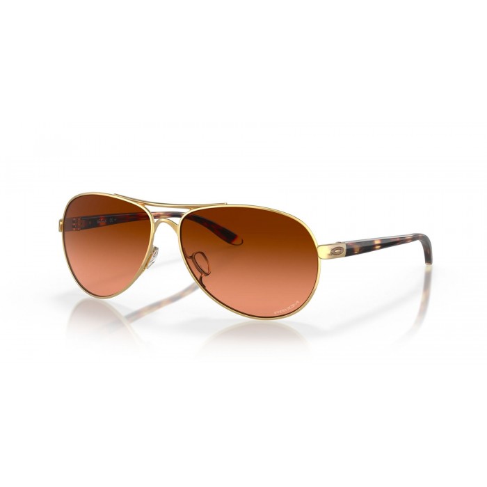 Oakley Feedback Gold Frame Prizm Brown Gradient Polarized Lens Sunglasses