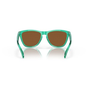 Oakley Frogskins Shift Collection Translucent Celeste Frame Prizm Violet Lens Sunglasses