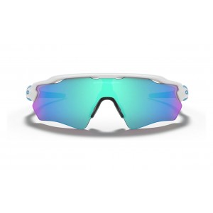 Oakley Radar Ev Xs Path Youth Fit Polished White Frame Sapphire Iridium Lens Sunglasses