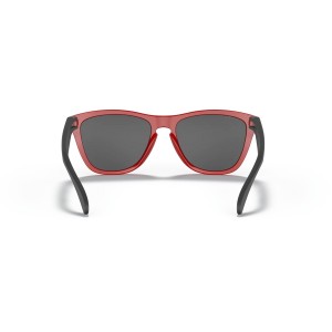 Oakley Frogskins Low Bridge Fit Origins Collection Matte Redline Frame Prizm Black Lens Sunglasses