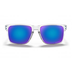 Oakley Holbrook Xl Polished Clear Frame Prizm Sapphire Polarized Lens Sunglasses