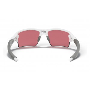 Oakley Flak 2.0 Xl Polished White Frame Prizm Dark Golf Lens Sunglasses