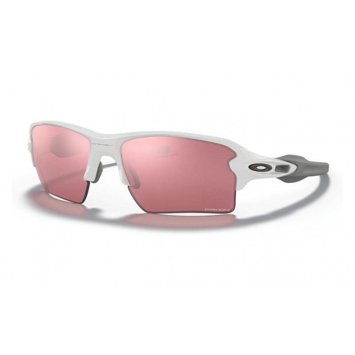 Oakley Flak 2.0 Xl Polished White Frame Prizm Dark Golf Lens Sunglasses