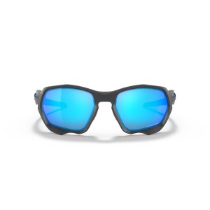 Oakley Plazma Low Bridge Fit Black Frame Prizm Sapphire Lens Sunglasses