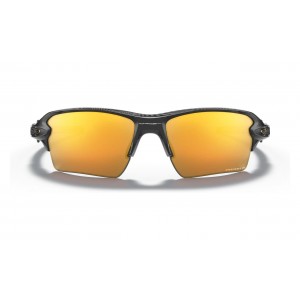 Oakley Flak 2.0 Xl Team Colors Polished Black Frame Prizm 24K Polarized Lens Sunglasses