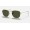 Ray Ban Round Frank Legend RB3857 Classic G-15 + Gold Frame Green Classic G-15 Lens Sunglasses