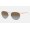 Ray Ban Erika Metal RB3539 White Orange Frame Brown Gradient Lens Sunglasses