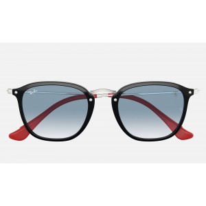 Ray Ban Scuderia Ferrari Collection RB2448 Light Blue Gradient Black Sunglasses