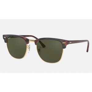 Ray Ban Clubmaster Classic RB3016 Classic G-15 + Tortoise Frame Green Classic G-15 Lens Sunglasses