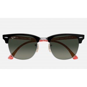 Ray Ban Clubmaster @Collection RB3016 Gradient + Black Frame Grey Gradient Lens Sunglasses