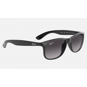 Ray Ban New Wayfarer Andy RB4202 Gradient + Black Frame Grey Gradient Lens Sunglasses