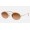 Ray Ban Oval Double Bridge RB3847 Pink Gradient Gold Sunglasses