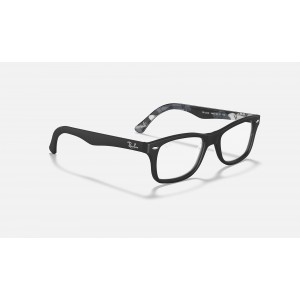 Ray Ban The Timeless RB5228 Demo Lens + Black Gray Pattern Frame Clear Lens Sunglasses
