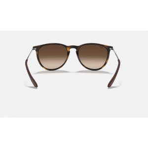 Ray Ban Erika Classic Low Bridge Fit RB4171 Gradient + Tortoise Frame Brown Gradient Lens Sunglasses