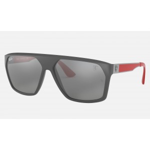 Ray Ban RB4309 Scuderia Ferrari Collection Grey Mirror Grey Sunglasses